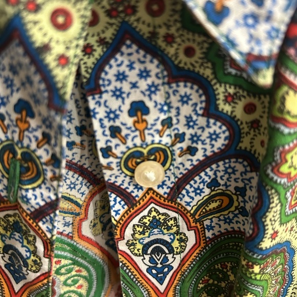 R & G London-vintage gorgeous button up paisley blouse! SUCH A UNIQUE FI… - Picture 4 of 7